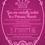 July 19 Princess Brunch now taking reservations!