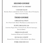 New Year's Eve Dinner Menu; Reservations Recommended Photo